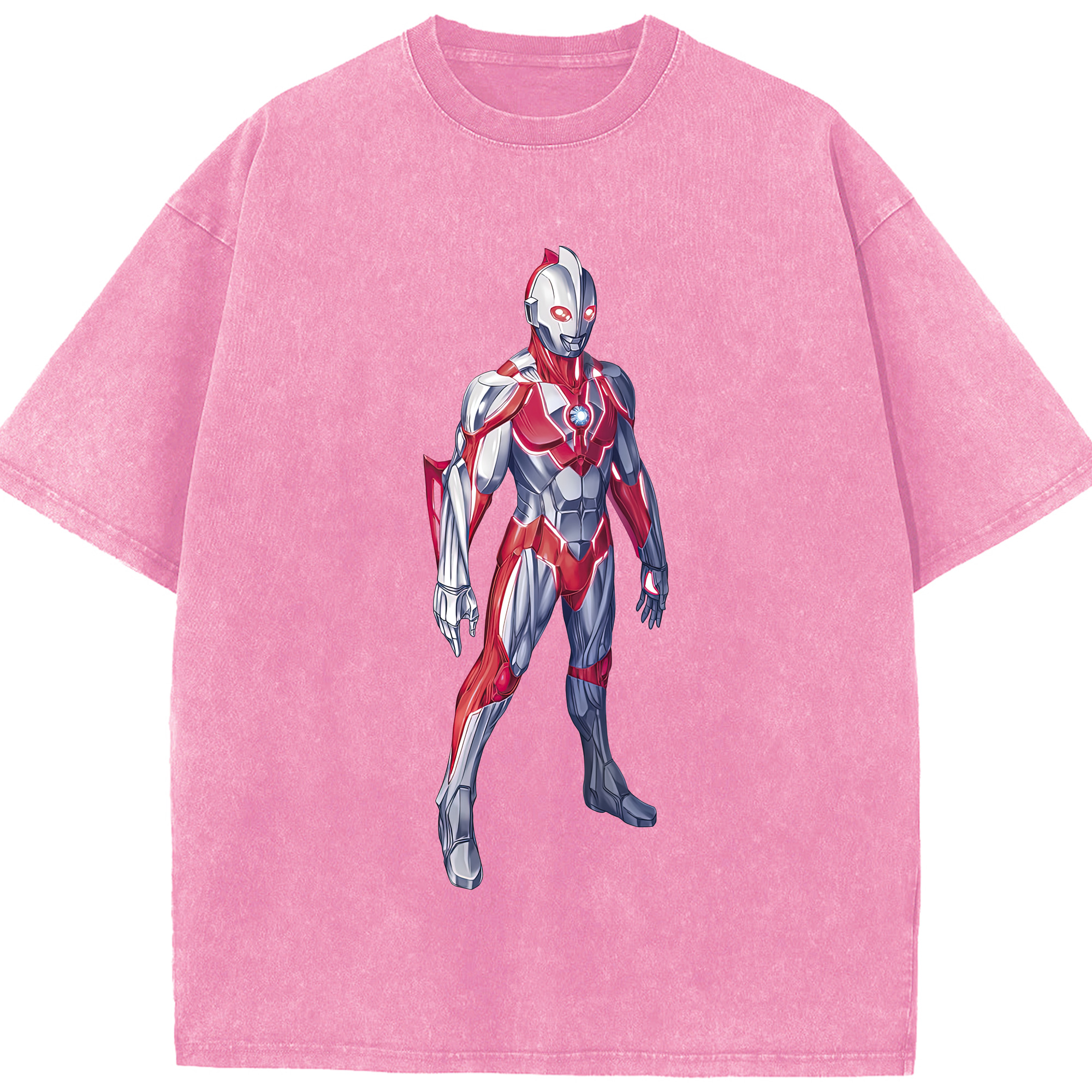 （画像用） ウルトラマン Ultraman 綿100% ヴィンテージ風 半袖Tシャツ（フロントプリント）
